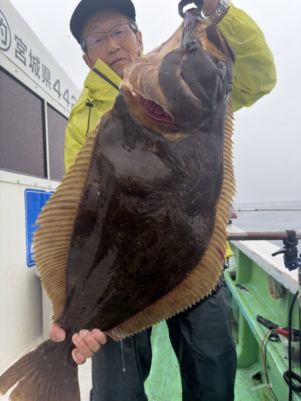 ヒラメ94cm - 釣り船 第一良寿丸