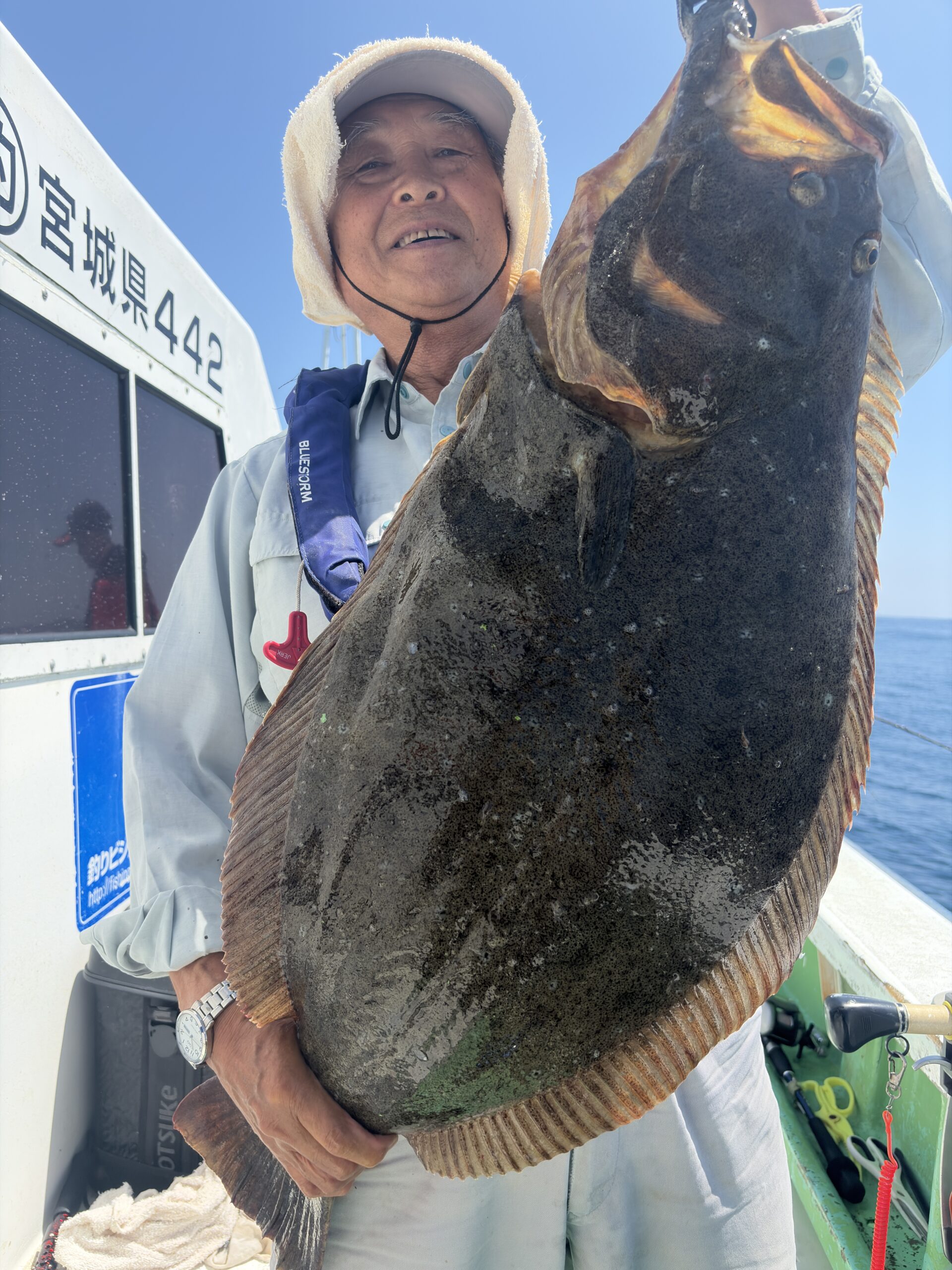 ヒラメ ヒラメ91cm - 釣り船 第一良寿丸